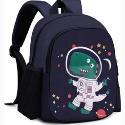 Frantic Premium School Blue Star Dinosaur Bag for Kids - 16 Inches-image-9