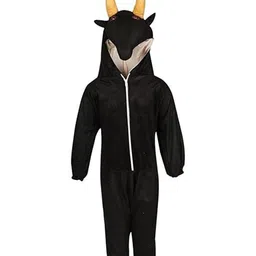 RAJ FANCY DRESSES Full Sleeves Buffalo Animal Theme Costume Dress -Black-picture-44