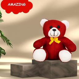 GoldenHub Teddy Bear Sitting Simple New Red - Height 20 cm-picture-7