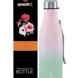SPEEDEX Crystal Stainless Steel 1 Liter Water Bottle for Men, Woman and Kids (1000 ml, Dual Pink Green)-picture-17