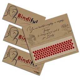 Comet Busters Bindiful Set Of 3 Traditional Round Velvet Bindi image 4