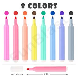 FunBlast Washable Marker Color Pens Set of 8  Multicolor image 3