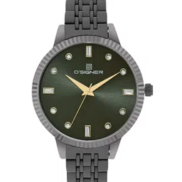D'SIGNER Butterfly Clasp Women Stainless Steel Bracelet Style Analogue Watch 853GNM.8L-picture-40