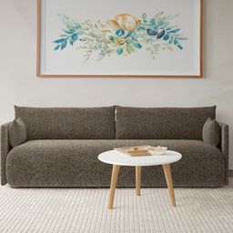 nestroots CozyChic Mouse Grey Boucle 3 Seater Sofa-48