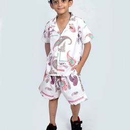 TILISM Boys Printed Shirt with Shorts-image-95