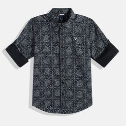 Allen Solly Junior Boys Printed Casual Shirt-image-24