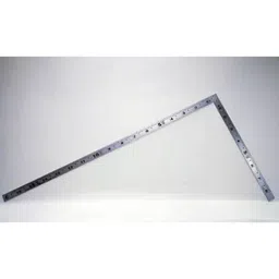 Shinwa Rules Stainless Steel Curved Scale Flat Silver 50 cm Measurement Range, 68535826-41