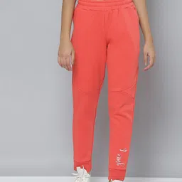 Alcis Women Red Typography Printed Slim Fit Sports Joggers-image-38