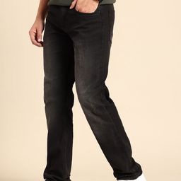Being Human Men Straight Fit Low Distress Light Fade Stretchable Jeans-image-27
