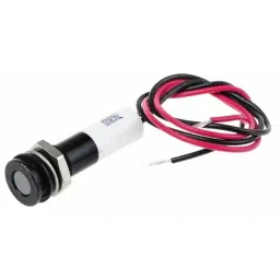 RS PRO White Panel Mount Indicator 220V AC, Mounting Hole Size 8 mm, Termination Type Lead Wires, IP Rating IP67, Model No 7002022-20