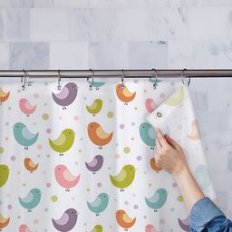ArtzFolio Blue & White Printed Waterproof Shower Curtains-image-85