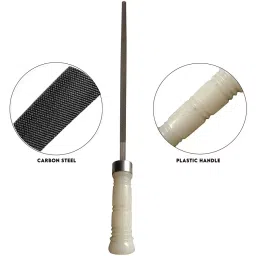 LXMI 8 inch (203.2 mm) Round File Tool With PVC Handle, AZRF008_2 image 2