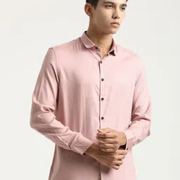 Blu MNKY Spread Collar Long Sleeves Smart Slim Fit Shirt-picture-4