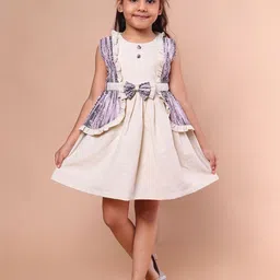 PINK MERMAID Girls Printed Fit & Flare Dress-image-45