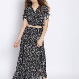 Sera Women Black & White Printed Two-Piece Dress-image-76