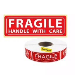 EzeePacks 7.5x2.5 cm Fragile Stickers (Pack of 5,1000 Stickers Each)-picture-36