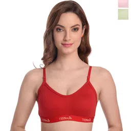 TEENPLUS Pack Of 3 Full Coverage Solid Bra-picture-57