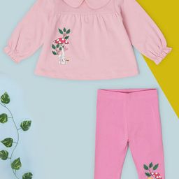 Babies R Us Girls Printed Top with Leggings-image-75