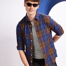 Aeropostale Men Premium Checked Pure Cotton Shirt-image-84