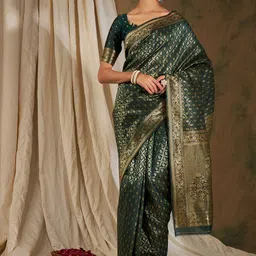 DIVASTRI Woven Design Zari Designer Banarasi Saree-image-55
