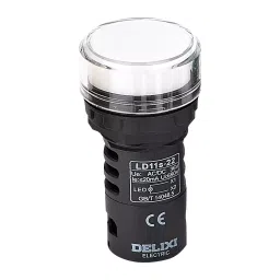 DELIXI ELECTRIC LD11S Series Pilot Lamp Type Light Indicator AC/DC 24 V Green, LD11s222B3 image 1