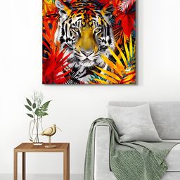 999Store Yellow & Red 1 Piece Canvas Birds and Animals Wall Paintings-image-4