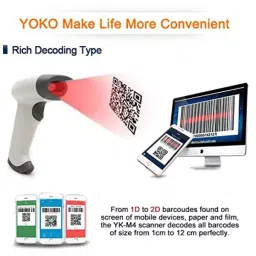 Shreyans Wireless 2D Laser Barcode and QR Code Scanner, Model - T2600 image 3