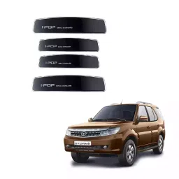 SPREADX Plastic Car Stylish I-pop Black Colour Elegant Door Guard Protection Universal Type  Suitable for Tata Safari Strome (Set of 4 Pcs)-picture-40