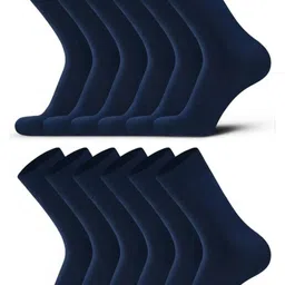 Akeeta Pack of 12 Blue Lycra Plain long sock-picture-18