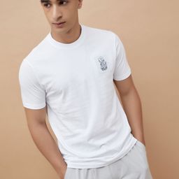 SmileyWorld Men Solid Round Neck Cotton T-shirt-image-57