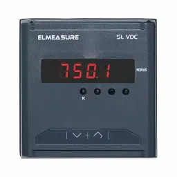 Elmeasure DC Voltmeter FS VDC I/P with Accuracy Class 1 and Size 96x96 mm, SL0VDCS80000-34