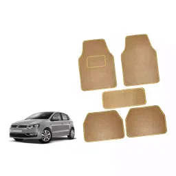Auto Pearl CMBE126 Polyester Standard Mat for Volkswagen Polo Gt (Beige)-picture-2