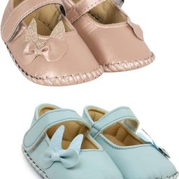 Neska Moda 6 To 12 Months Baby Girls Synthetic Leather Floral Baby Sandal Booties (Toe to Heel Length - 12 cm, Brown, Blue)-image-80