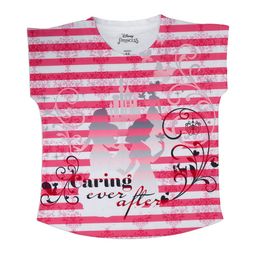 Disney by Wear Your Mind Girls Pink & White Striped & Disney Princess Printed Top-picture-35
