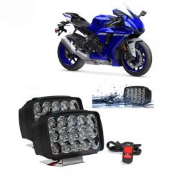 Cartronics 15  LED Fog Light With On/Off Switch for Yamaha YZF-R1 (Set of 2 Pcs)-16