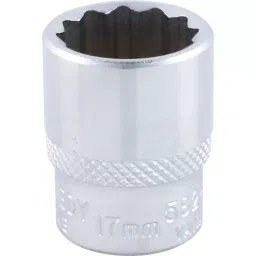 Kennedy-Pro 3/8 Inch Square Drive Bi-Hex Socket Size - 17 mm-17
