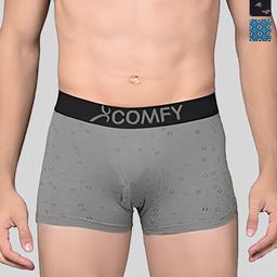 AMUL COMFY Pack Of 2 Printed Breathable Trunks-ACM101BTRNK-BK-GY-105-PO2-image-60