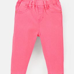Bonfino Ankle Length Cotton Woven Jeans Solid - Pink-image-35