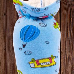 Mittenbooty Baby Bottle Cover Large Bus Print - Blue-24