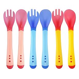 COZY VIBES Tip Heat Sensitive Silicone Spoons | Temperature Sensing Spoons | Baby Feeding Silicone Spoon Set- PACK OF 1- COLOR MAY VARY-1