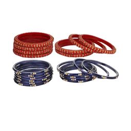1ST TIME Set Of 20 Studded Alloy Bangles-46