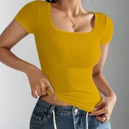Nalax Designs Solid Scoop Neck Tank Top-image-48