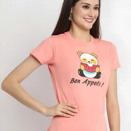 Mast & Harbour Graphic Printed Round Neck Cotton T-shirt-picture-23