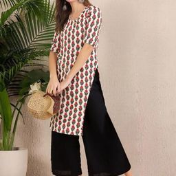 Anouk Rustic Women Ethnic Motifs Printed Crepe Kurta-image-21