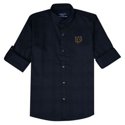 CHARCHIT Boys Comfort Cutaway Collar Solid Cotton Casual Shirt-image-98