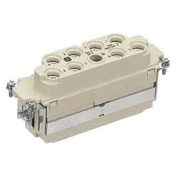 Harting Heavy Duty Connector Inserts / Modules HEAVY DUTY INSERT, RCPT, 8POS, 25MM2, 09380082753-6