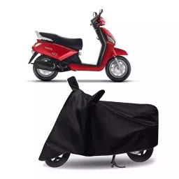 Auto Pearl Bike Cover for Mahindra Gusto Electric BS6 (Black)-image-59