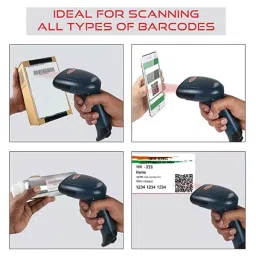 Shreyans 1D 2D Laser Barcode and QR Code Scanner with USB Connectivity, Model - T2600, image 3