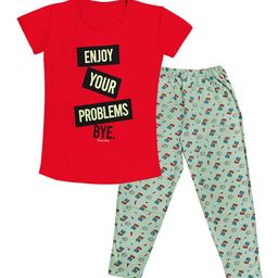 Tee Weavers Girls Printed Night suit-image-45