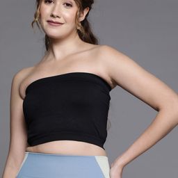 Inddus Women Black Seamless Bandeau Bra-16